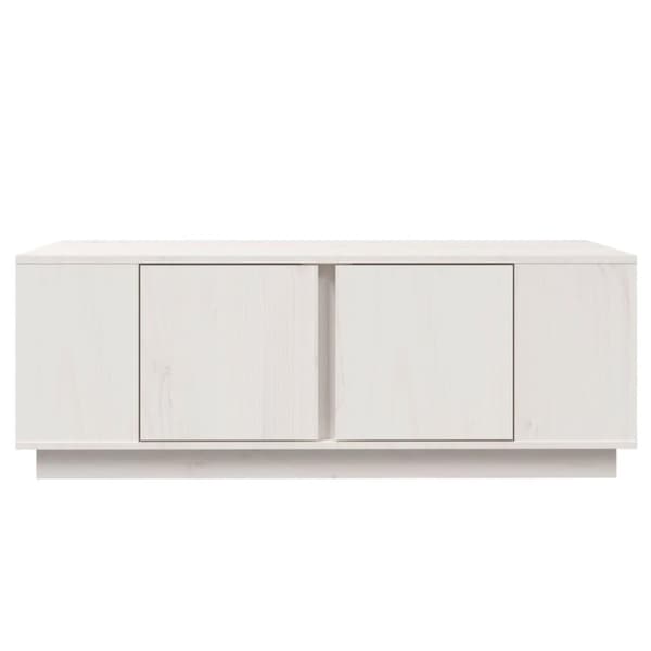 vidaXL sofabord 110x50x40 cm massivt fyrretræ hvid