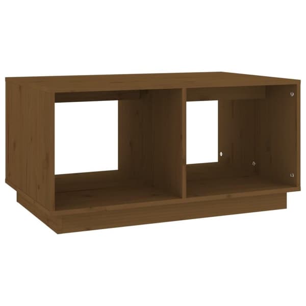 vidaXL Sohvapöytä hunajanruskea 80x50x40 cm täysi mänty
