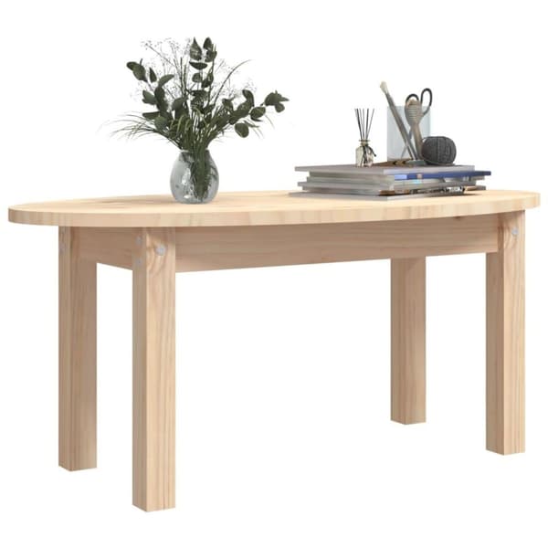 vidaXL sofabord 80x40x35 cm massivt fyrretræ