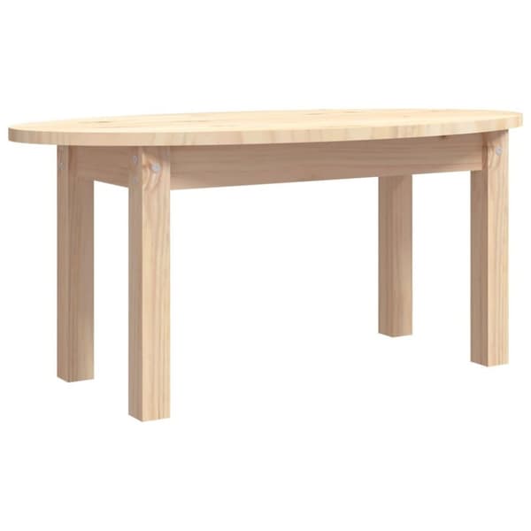 vidaXL sofabord 80x40x35 cm massivt fyrretræ