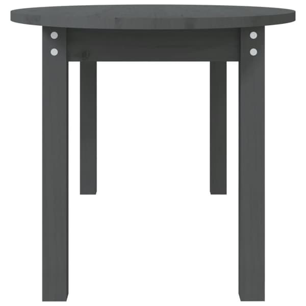 vidaXL Sohvapöytä harmaa 110x55x45 cm täysi mänty