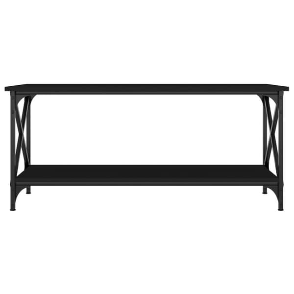vidaXL sofabord 100x45x45 cm konstrueret træ og jern sort