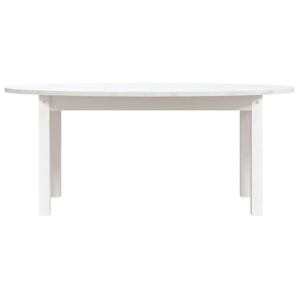 vidaXL sofabord 110x55x45 cm massivt fyrretræ hvid