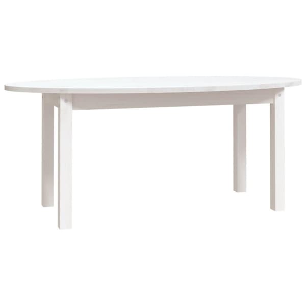 vidaXL sofabord 110x55x45 cm massivt fyrretræ hvid