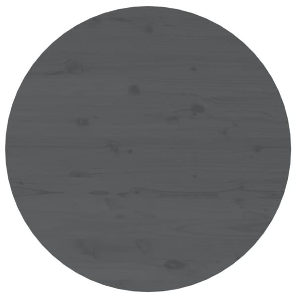 vidaXL sofabord Ø 55x45 cm massivt fyrretræ grå