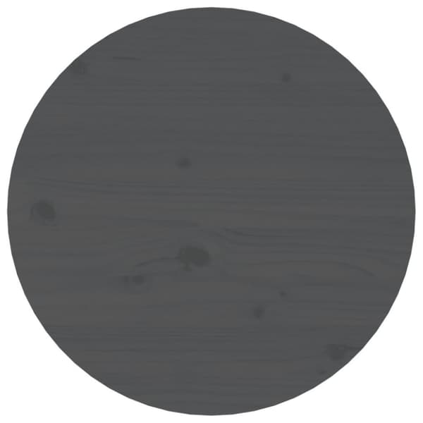 vidaXL Sohvapöytä harmaa Ø 45x40 cm täysi mänty