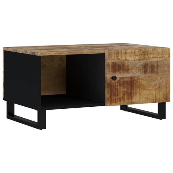 vidaXL sofabord 80x50x40 cm massivt mangotræ og konstrueret træ