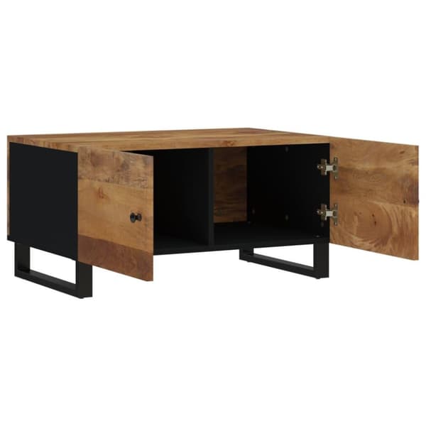 vidaXL Sohvapöytä 80x50x40 cm täysi mangopuu ja tekninen puu