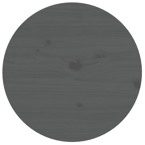 vidaXL sofabord Ø 55x60 cm massivt fyrretræ grå