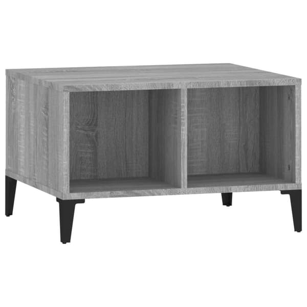 vidaXL Sohvapöytä harmaa Sonoma 60x50x36,5 cm tekninen puu
