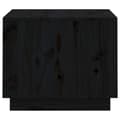 Miniatyrbillede 7 af 11: vidaXL sofabord 120x50x40,5 cm massivt fyrretræ sort