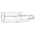 Miniatyrbillede 9 af 11: vidaXL sofabord 120x50x40,5 cm massivt fyrretræ sort