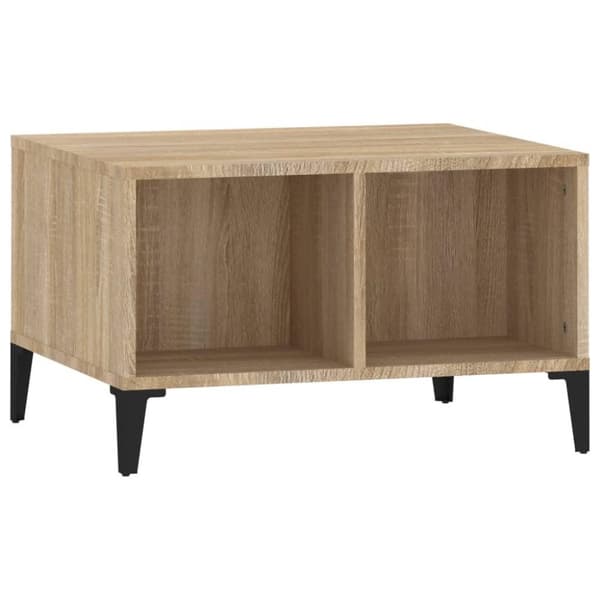 vidaXL sofabord 60x50x36,5 cm konstrueret træ sonoma-eg
