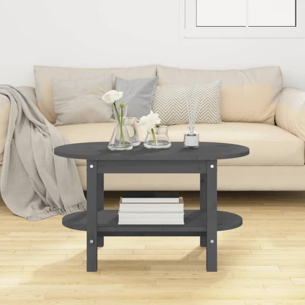 vidaXL sofabord 80x45x45 cm massivt fyrretræ