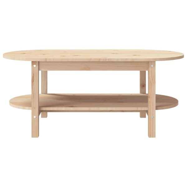 vidaXL Sohvapöytä 110x55x45 cm täysi mänty