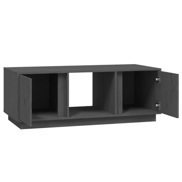 vidaXL sofabord 110x50x40 cm massivt fyrretræ grå