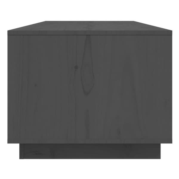 vidaXL sofabord 110x50x40 cm massivt fyrretræ grå