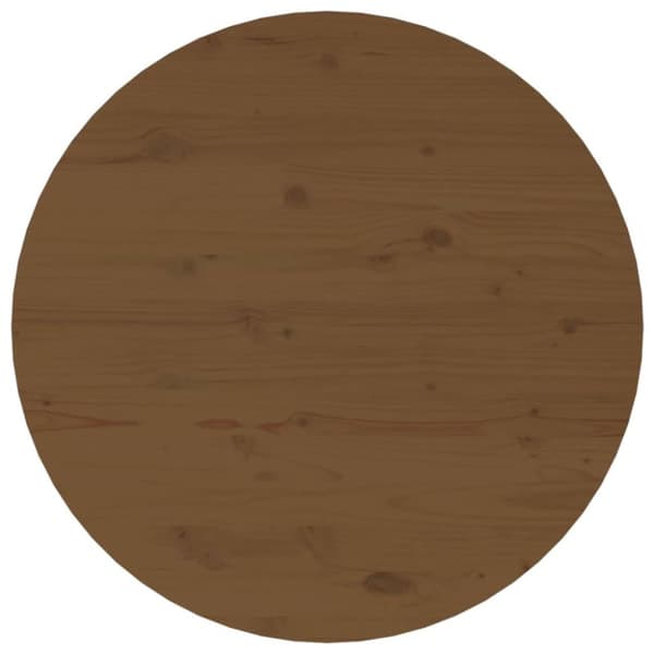 vidaXL sofabord Ø 55x45 cm massivt fyrretræ gyldenbrun