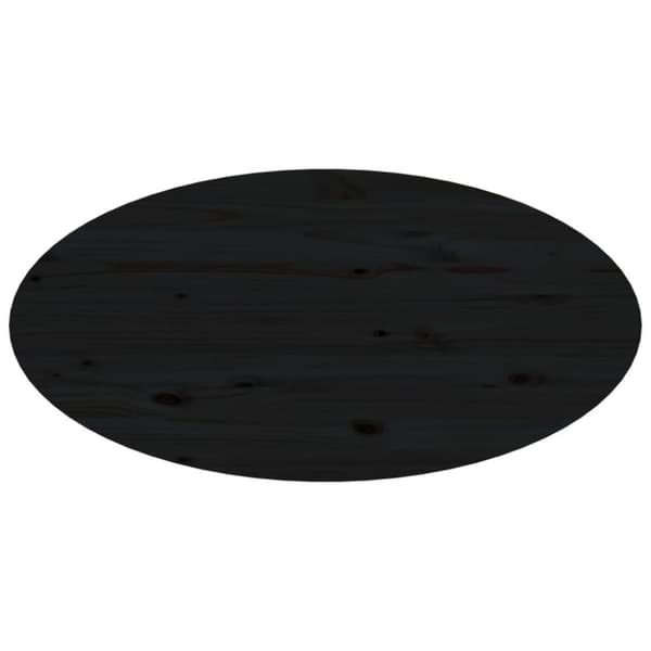 vidaXL sofabord 80x40x35 cm massivt fyrretræ sort