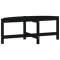 Miniatyrbillede 1 af 9: vidaXL sofabord 118x63x45 cm massivt fyrretræ sort