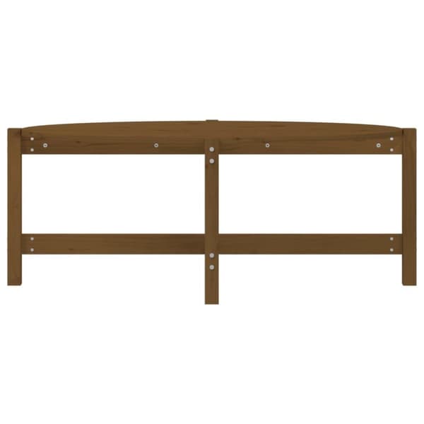 vidaXL sofabord 118x63x45 cm massivt fyrretræ gyldenbrun
