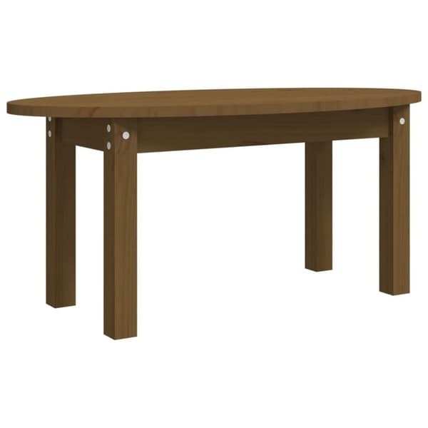 vidaXL Soffbord honungsbrun 80x40x35 cm massiv furu