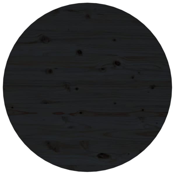 vidaXL Salongbord svart Ø 55x45 cm heltre furu