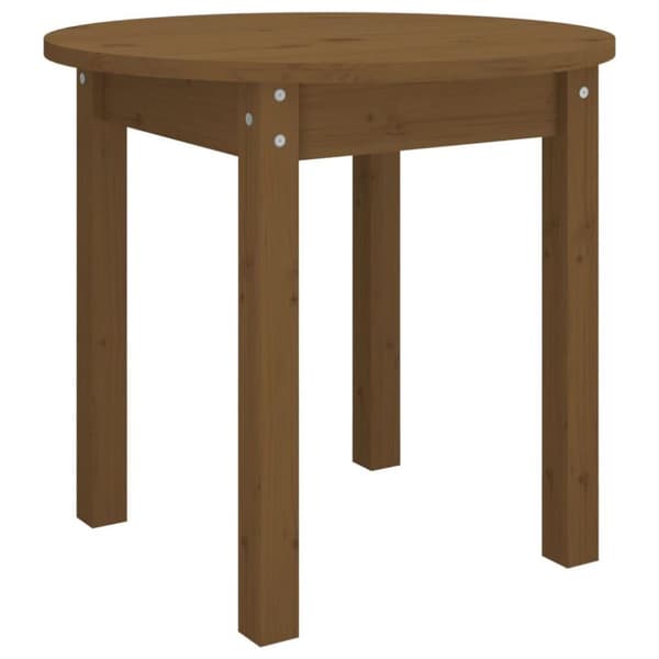 vidaXL Salongbord honningbrun Ø 45x40 cm heltre furu