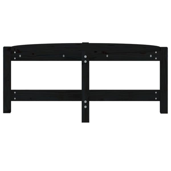 vidaXL Salongbord svart 87x48x35 cm heltre furu