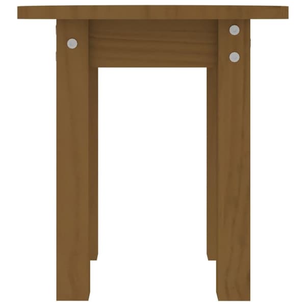 vidaXL Salongbord honningbrun Ø 35x35 cm heltre furu