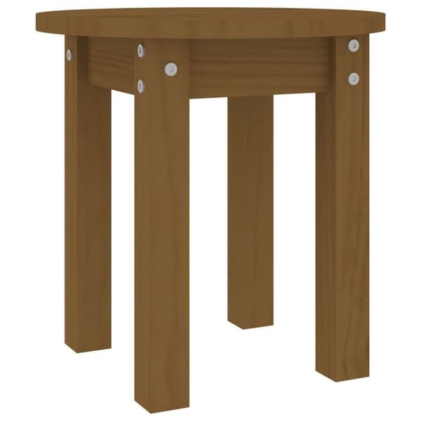 vidaXL Salongbord honningbrun Ø 35x35 cm heltre furu