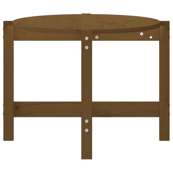 vidaXL Salongbord honningbrun 118x63x45 cm heltre furu