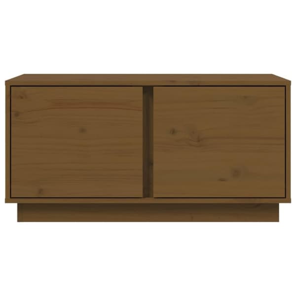 vidaXL Soffbord honungsbrun 80x50x40 cm massiv furu