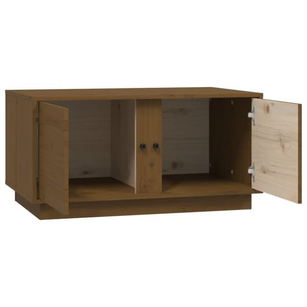 vidaXL Soffbord honungsbrun 80x50x40 cm massiv furu