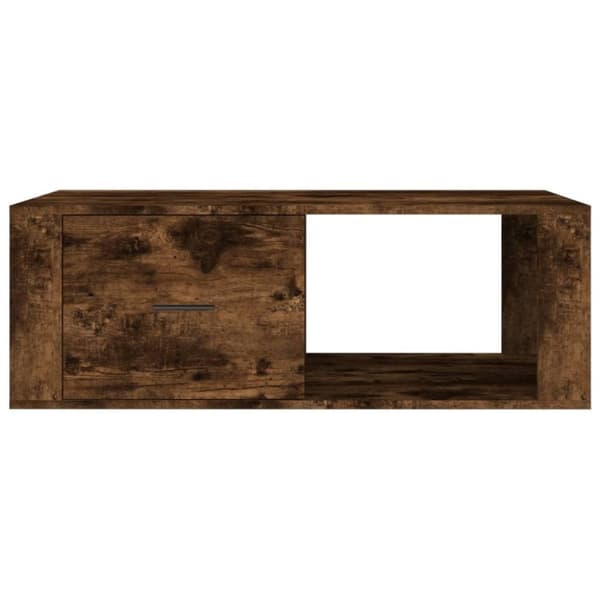 vidaXL Salongbord røkt eik 100x50,5x35 cm konstruert tre