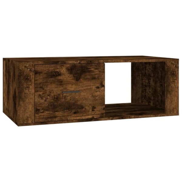 vidaXL Salongbord røkt eik 100x50,5x35 cm konstruert tre