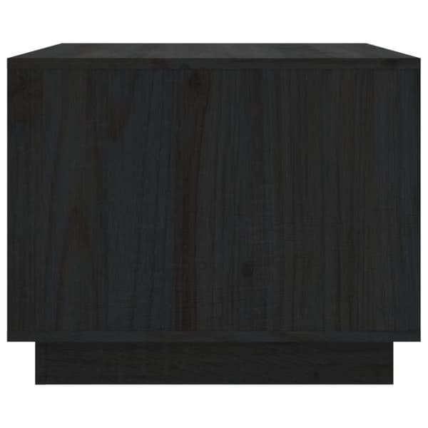 vidaXL Soffbord svart 80x50x40 cm massivt furu