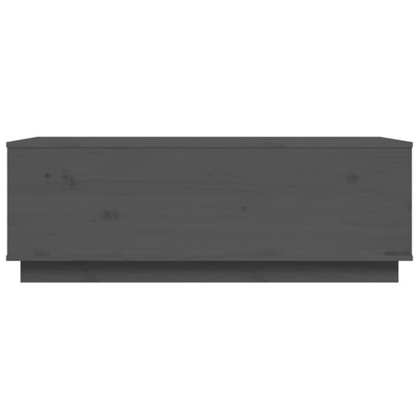 vidaXL Soffbord grå 100x50x35 cm massiv furu