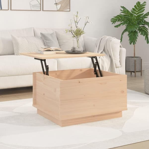 vidaXL Soffbord 60x50x35 cm massiv furu