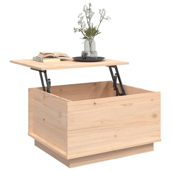 vidaXL Soffbord 60x50x35 cm massiv furu