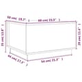 Miniatyrbild 10 av 11: vidaXL Soffbord 60x50x35 cm massiv furu