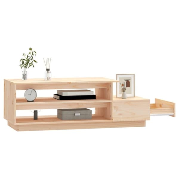 vidaXL Soffbord 120x50x40,5 cm massiv furu