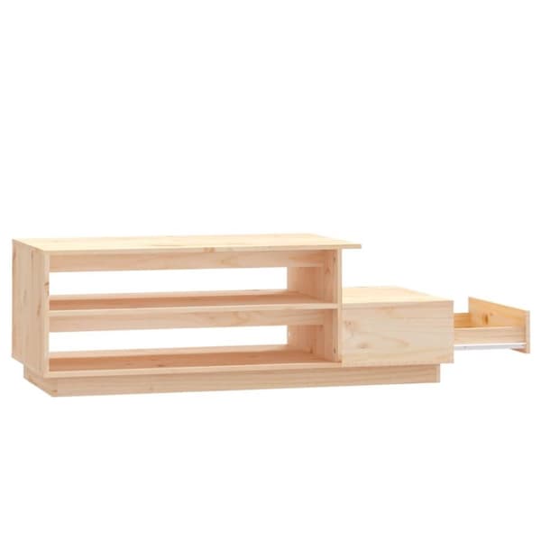 vidaXL Soffbord 120x50x40,5 cm massiv furu