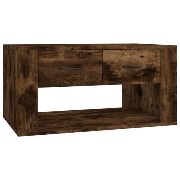 vidaXL Salongbord røkt eik 80x50x40 cm konstruert tre
