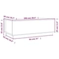 Miniatyrbild 10 av 11: vidaXL Soffbord honungsbrun 100x50x35 cm massiv furu
