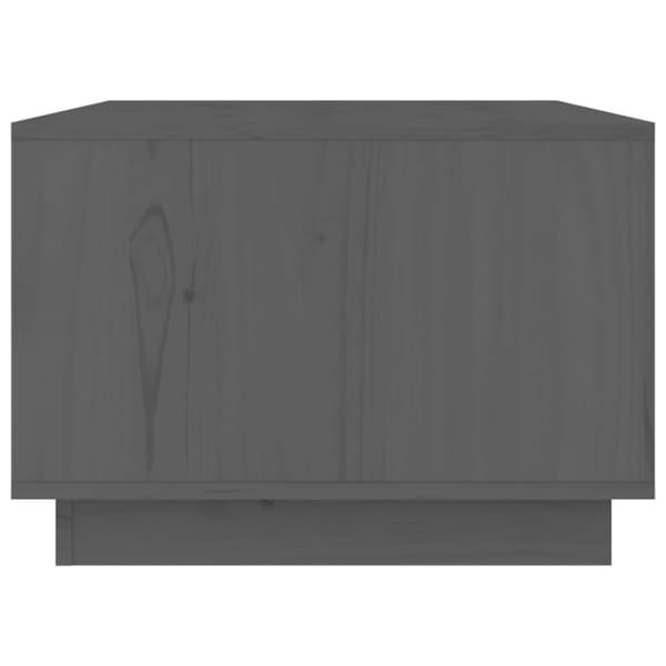 vidaXL Soffbord grå 80x50x35 cm massivt furu