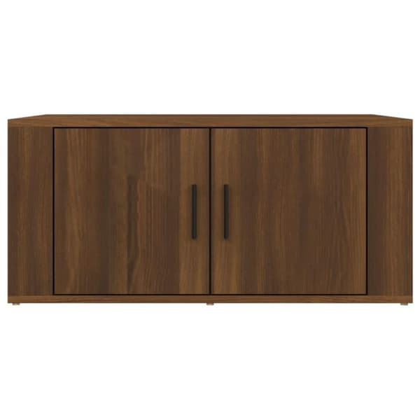 vidaXL Salongbord brun eik 80x50x36 cm konstruert tre
