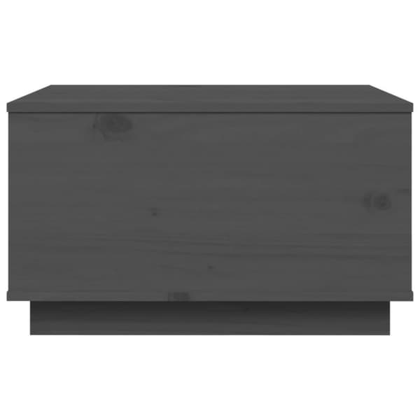 vidaXL Soffbord grå 60x50x35 cm massivt furu