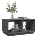 Miniatyrbilde 4 av 10: vidaXL Salongbord grå 80x50x40 cm heltre furu