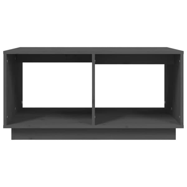 vidaXL Salongbord grå 80x50x40 cm heltre furu